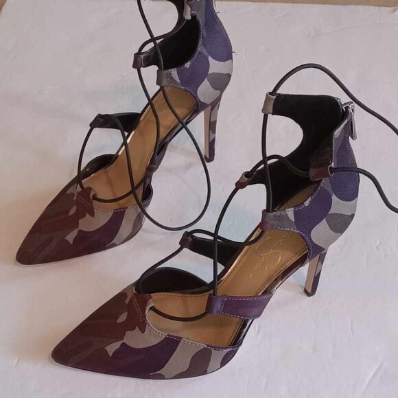 Jessica Simpson Cameo Strappy 4" Pointed High Heels - Picture 3 of 9